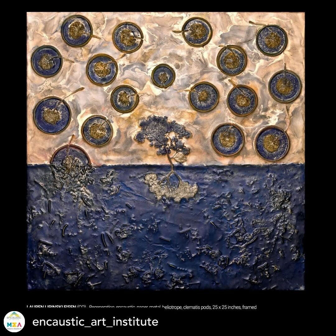 Posted @withregram &bull; @encaustic_art_institute Artist Feature on  @laureneisenart from our MEMBER GALLERY.  All works are for sale. 

The museum shop is open Friday/Saturday/Sunday from 11 am - 4 pm or online anytime.  18 County Road 55A Cerrillo