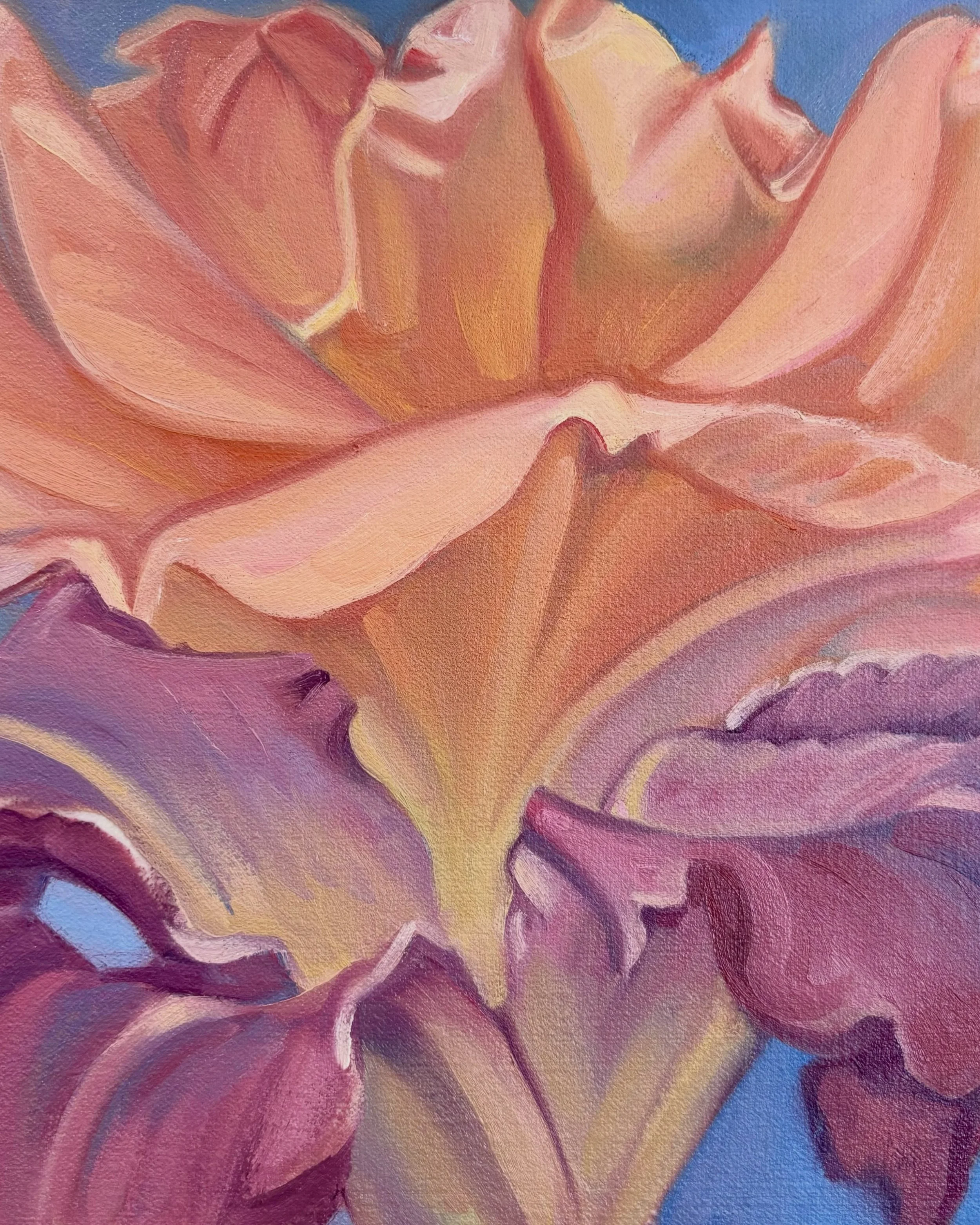 Detail, new work in progress, oil on canvas