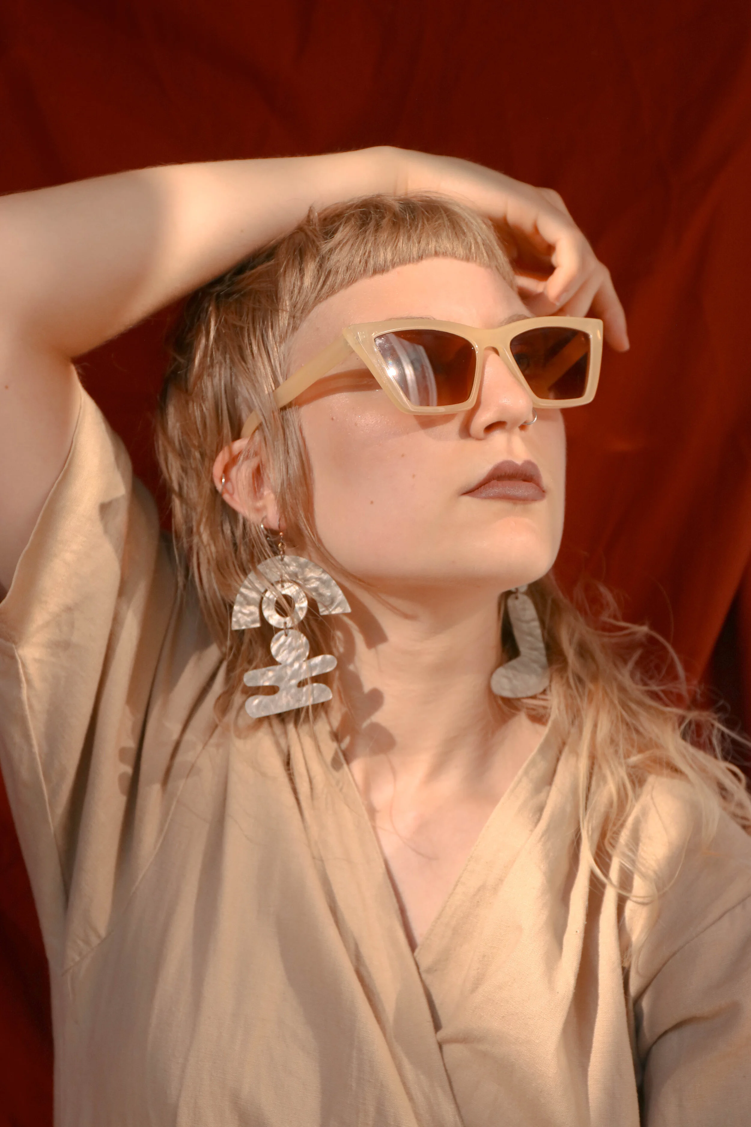 Silver Ripple Chance Earring