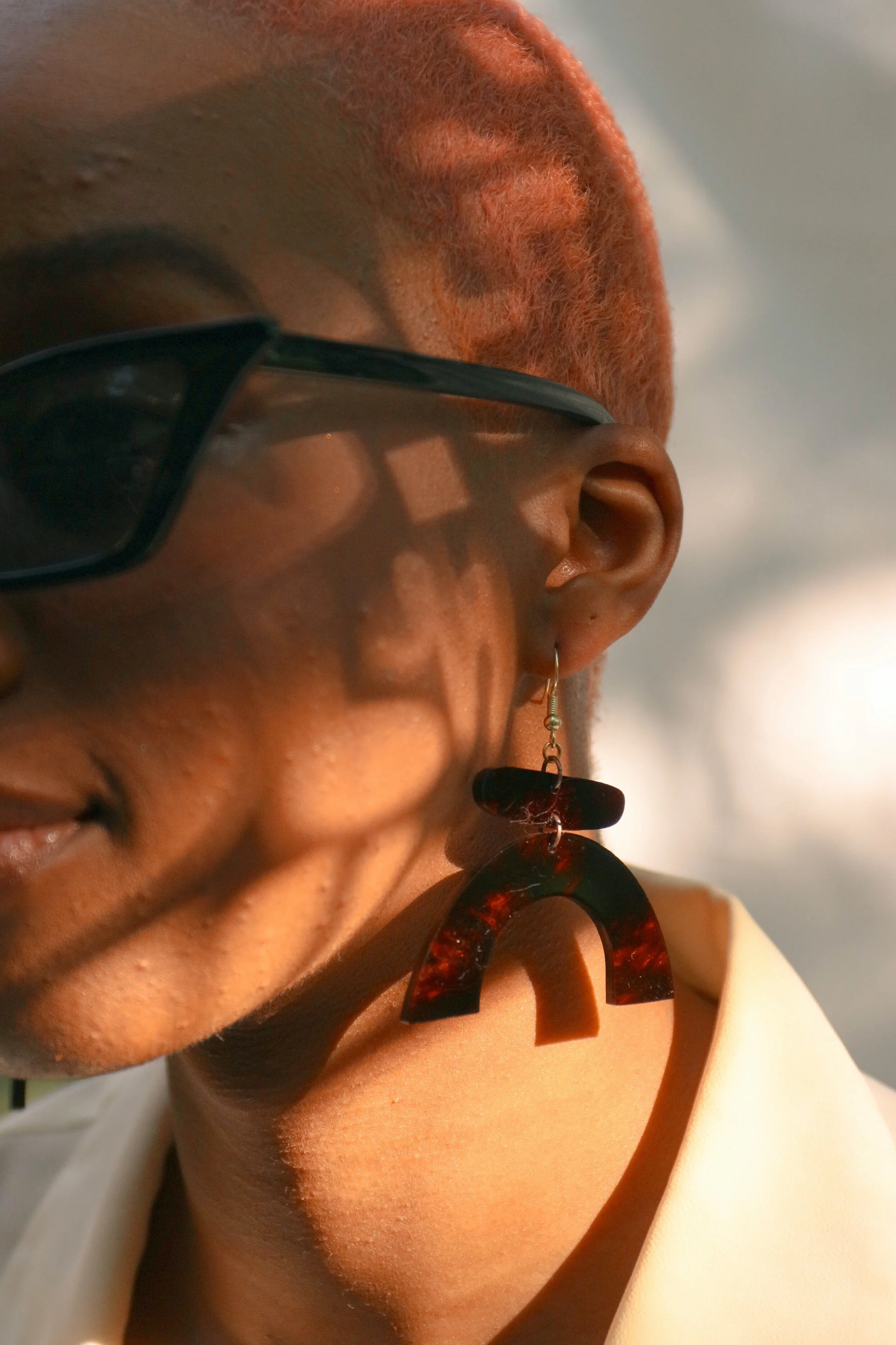 Oxblood Sigil Chance Earrings