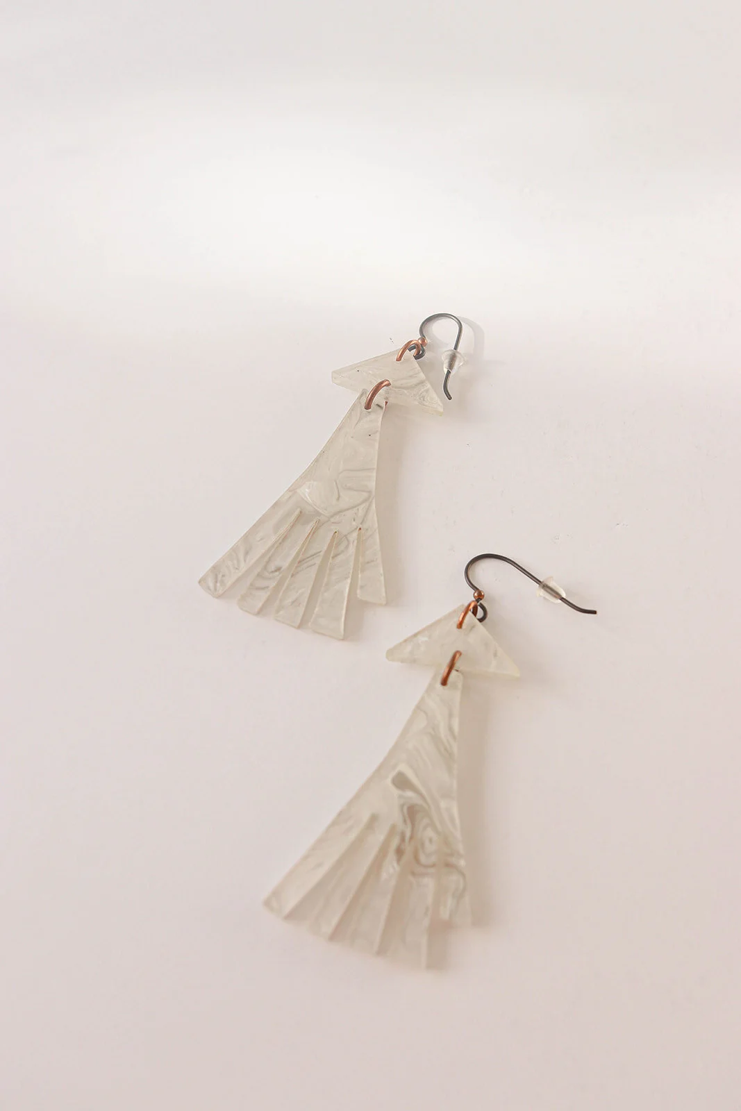 Marbled Broom Earrings