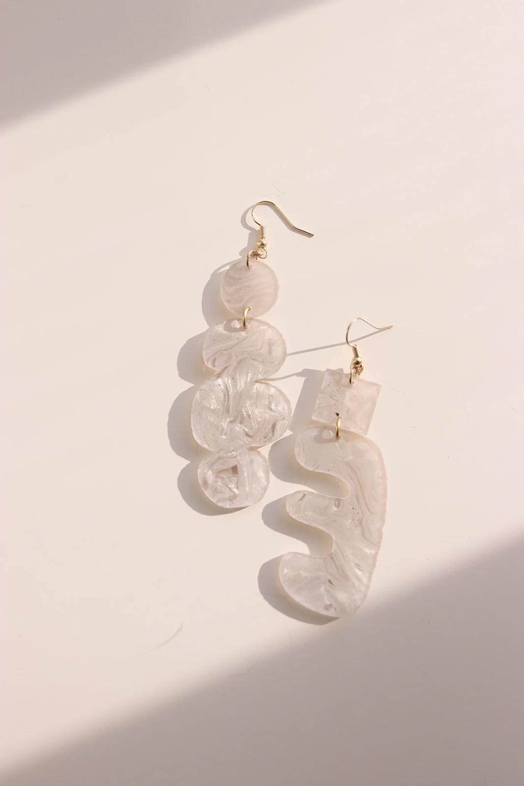 Cloud Comb Ghost Earrings