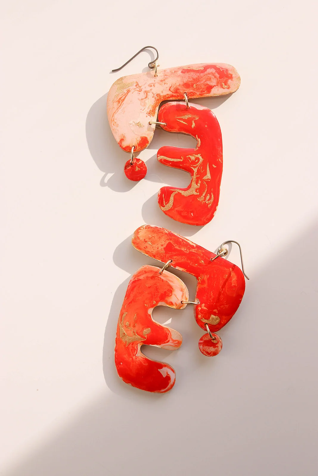 Marbled Fire Earrings