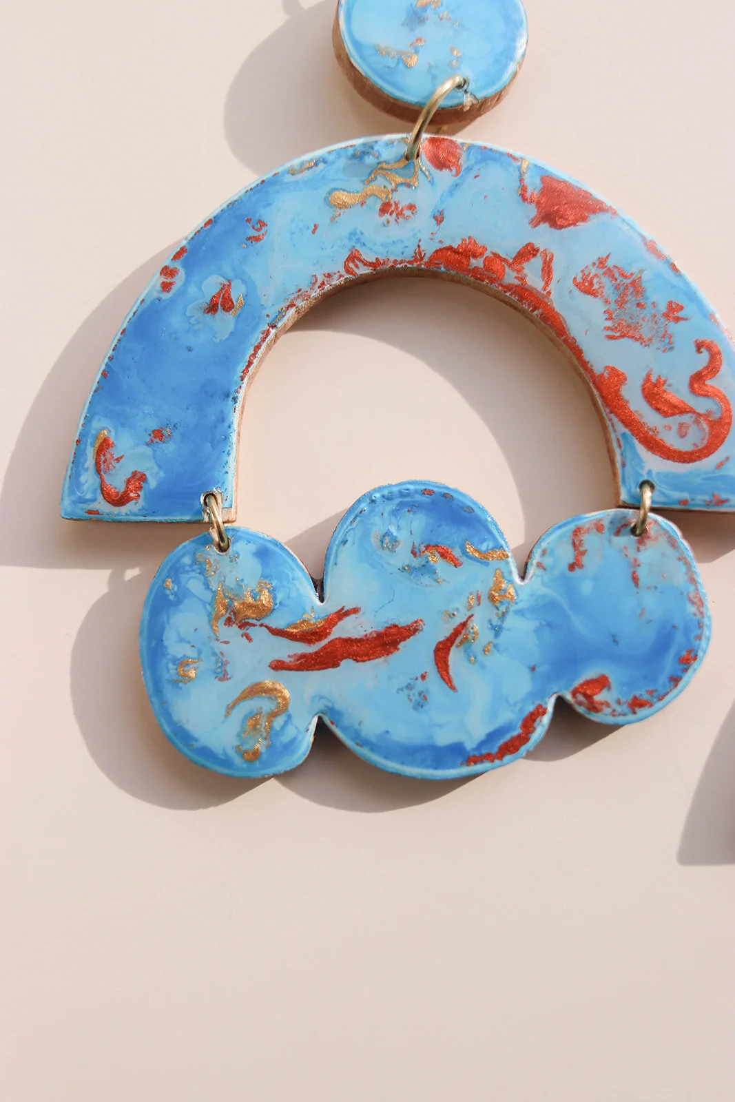 Marbled Rain Cloud Earrings