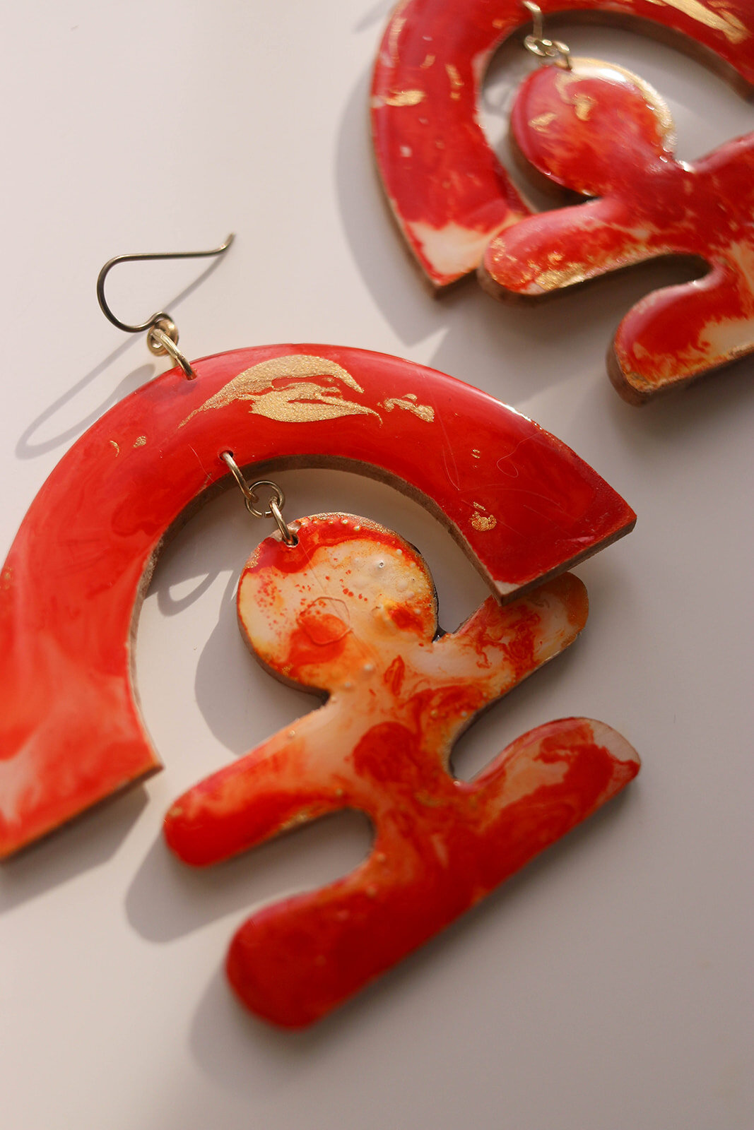 Marbled Under the Rainbow Earrings