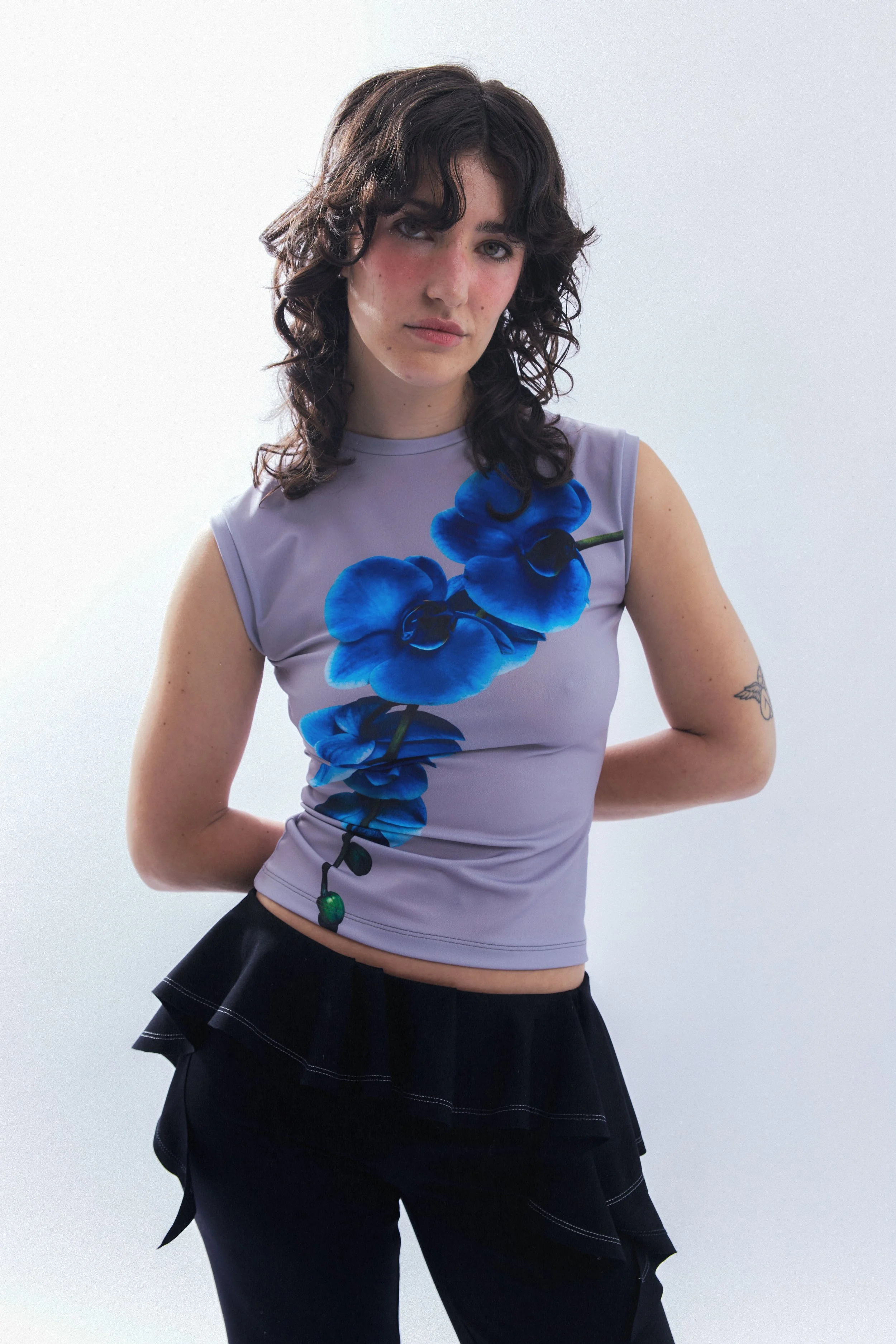 Azure Orchid Tank Top