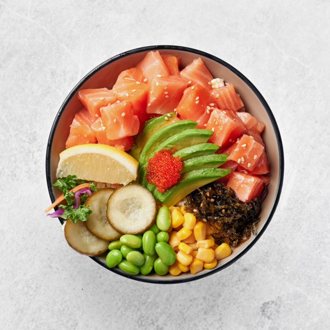 INTRODUCING OUR NEW SALMON POKE BOWL!