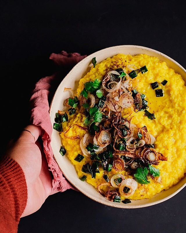 Khichdi has a high ranking on the list of Gujju comfort foods...I&rsquo;ve made so many versions that I&rsquo;ve lost count. This particular one is going to be on repeat!

Ghee Fried Crispy Mexican Scallions with Saffron Khichdi!

It sounds fancy, bu