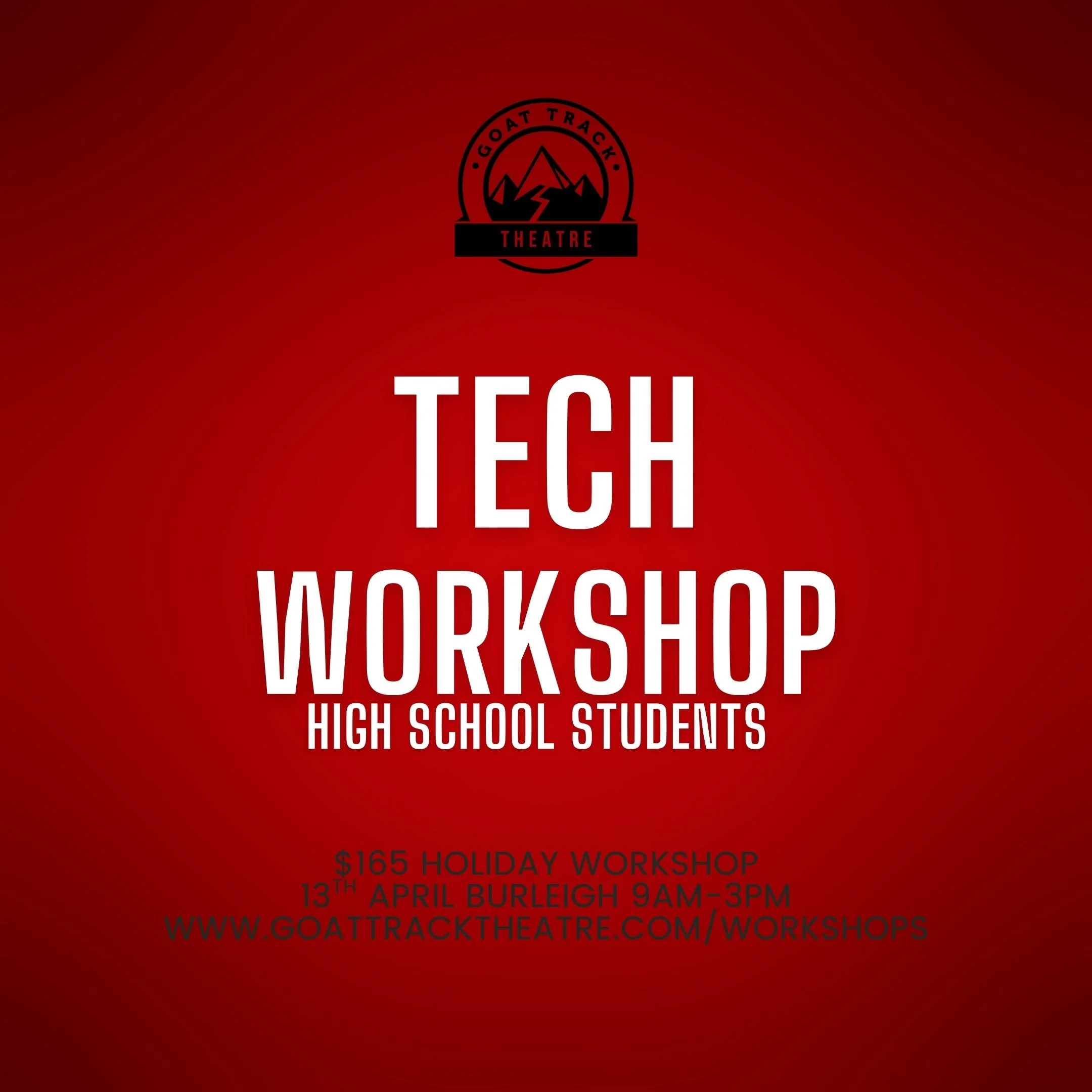 TECHNICAL THEATRE (HIGH SCHOOL STUDENTS) APRIL