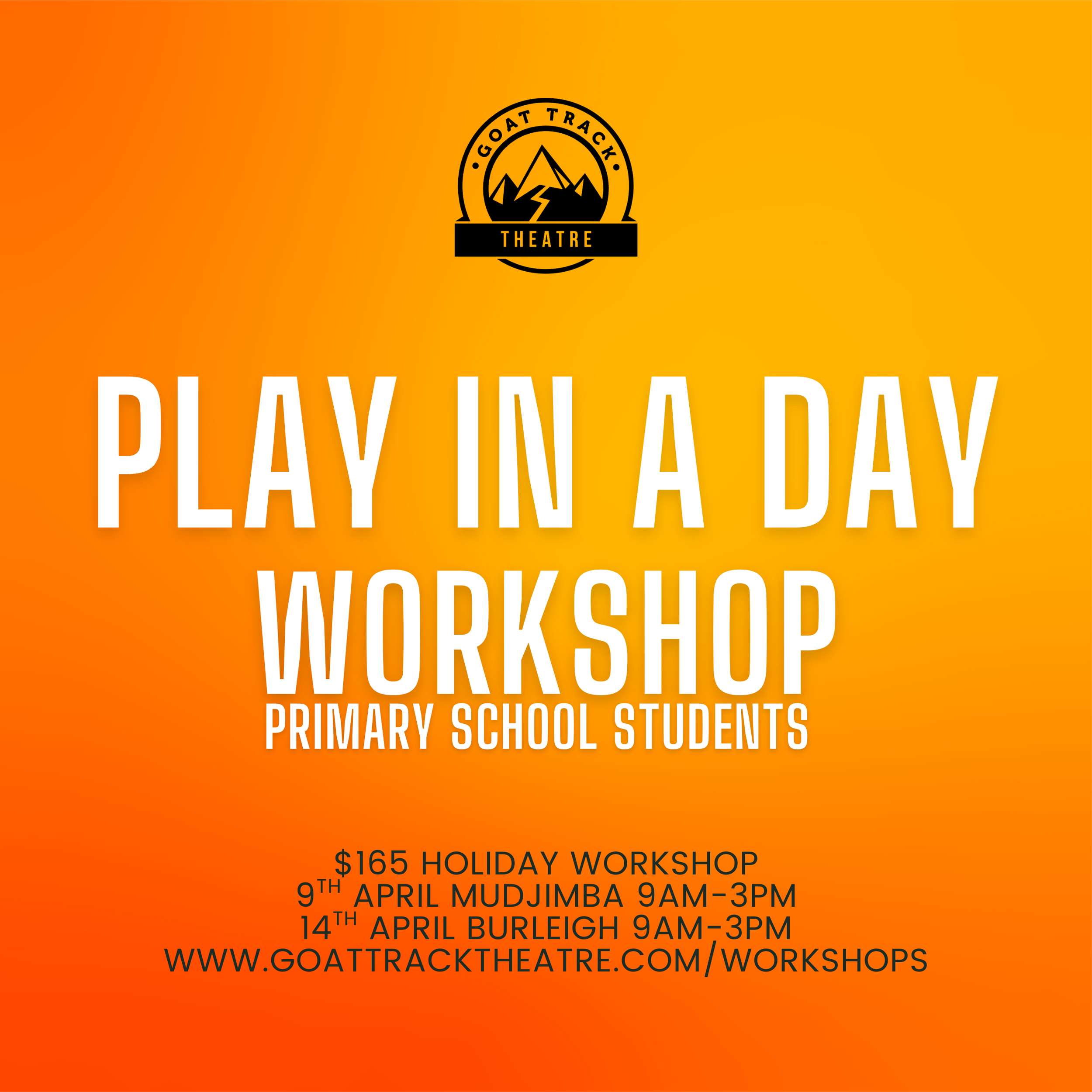 PLAY IN A DAY (PRIMARY SCHOOL STUDENTS) APRIL