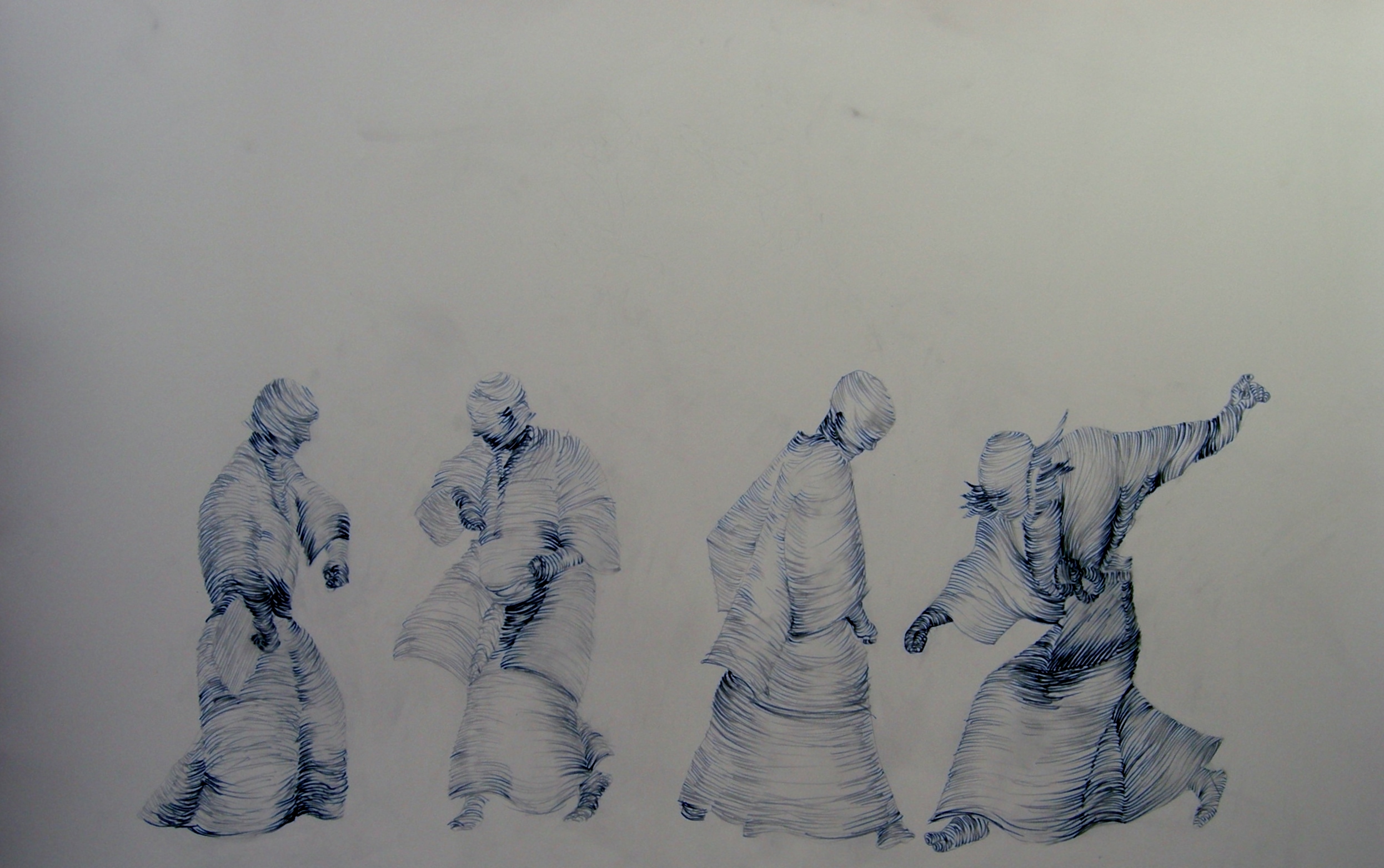 Study 1 for the art of fighting, 2006