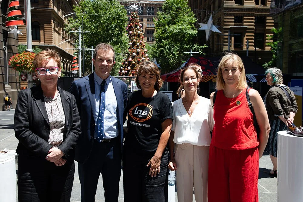   The Hon. Jodie Harrison, The Hon. Mark Speakman, Rebecca Fitzpatrick (Lou's Place), Delia Donovan (DVNSW), Nadine Taylor (Hope and Heal)  