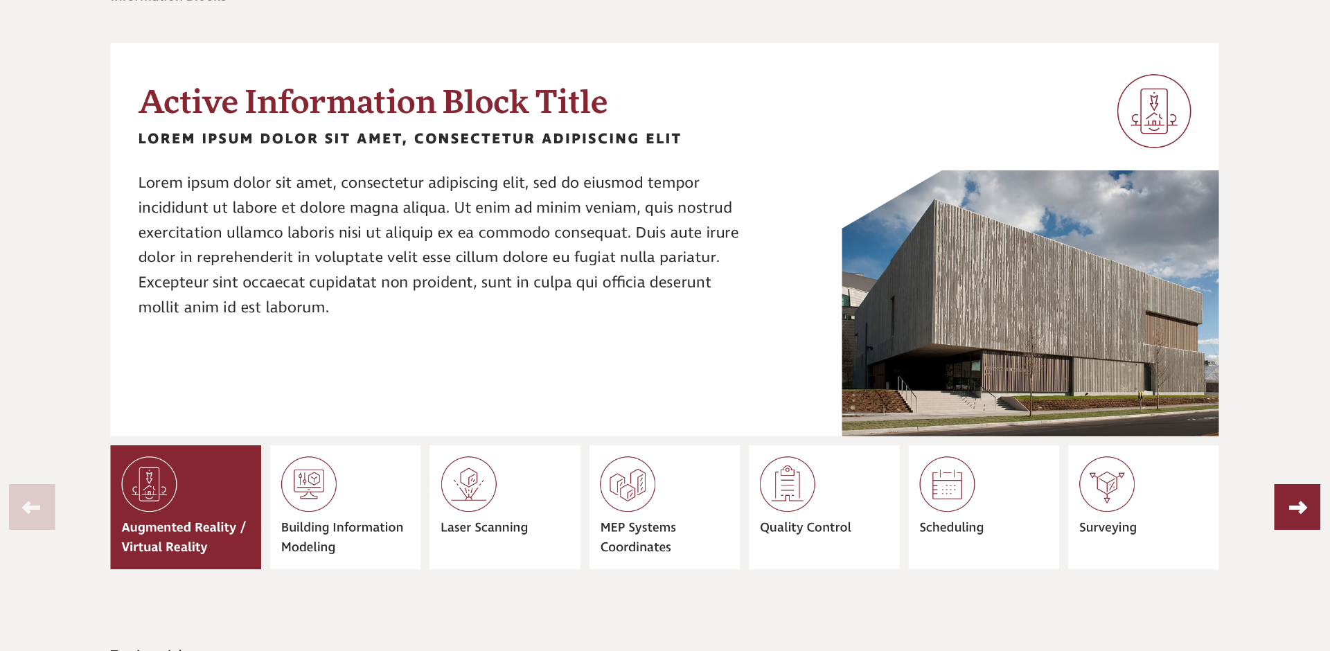 Information Block with Icons
