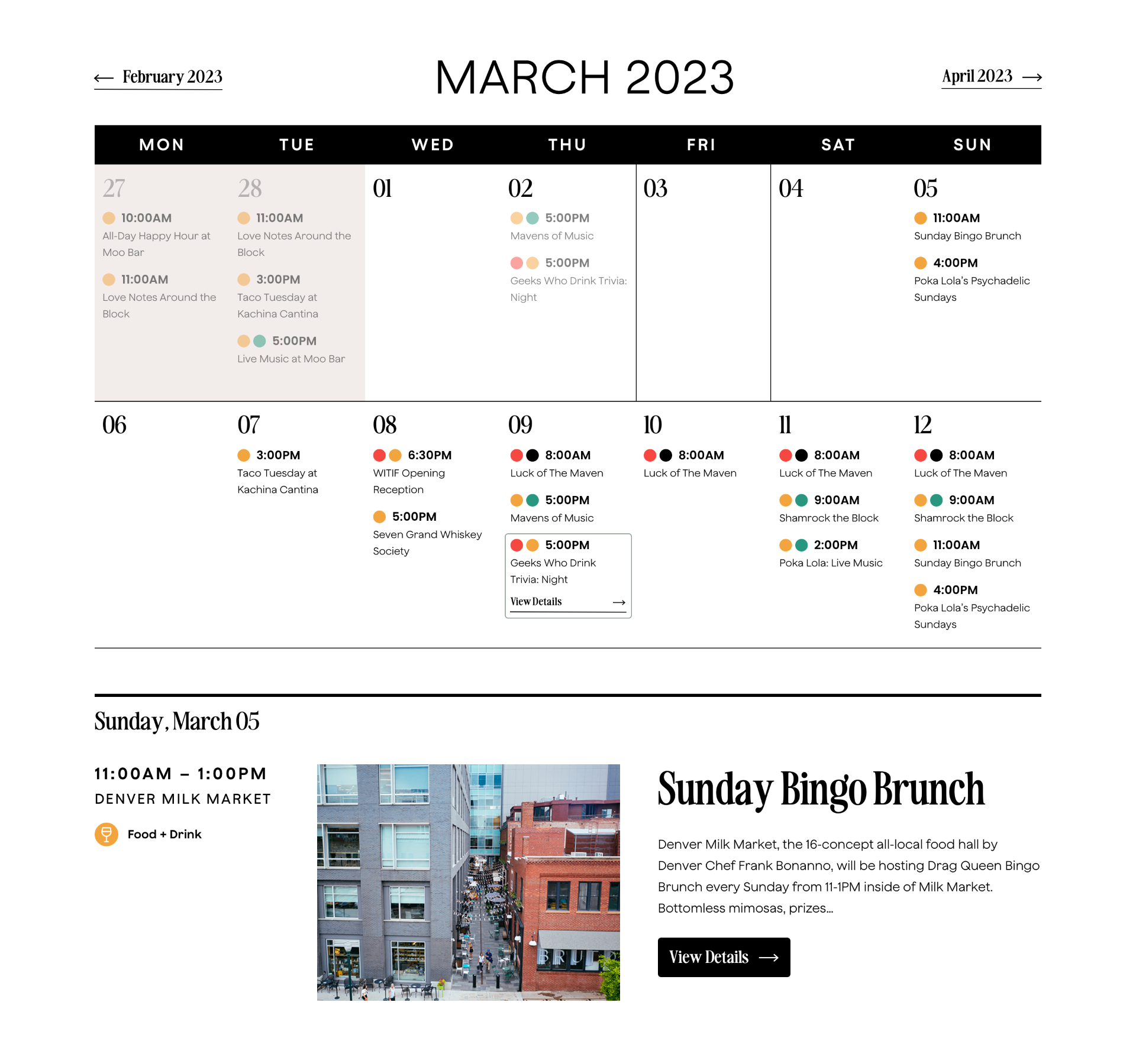 Event Calendar