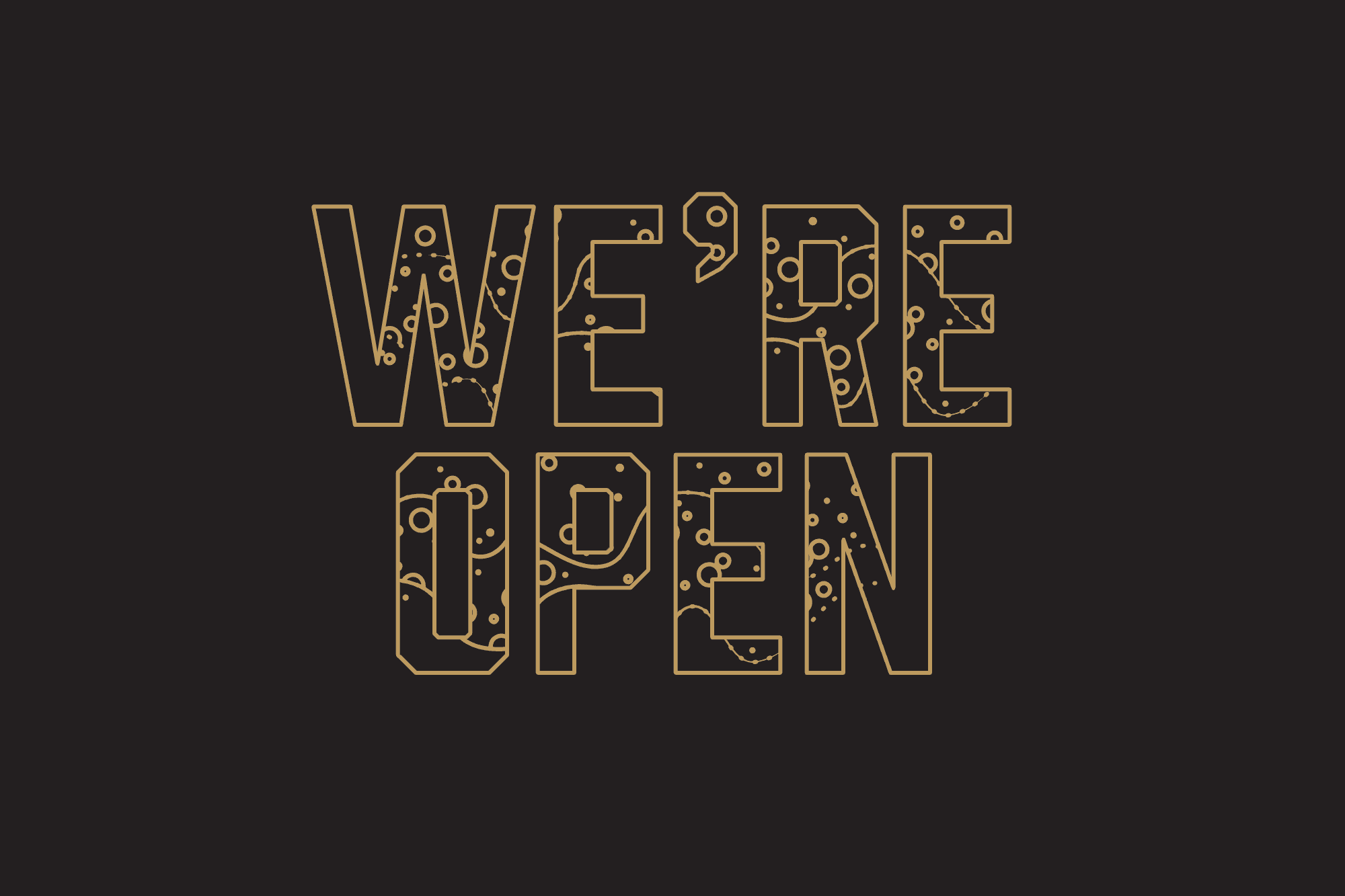Woohoo! We're open!