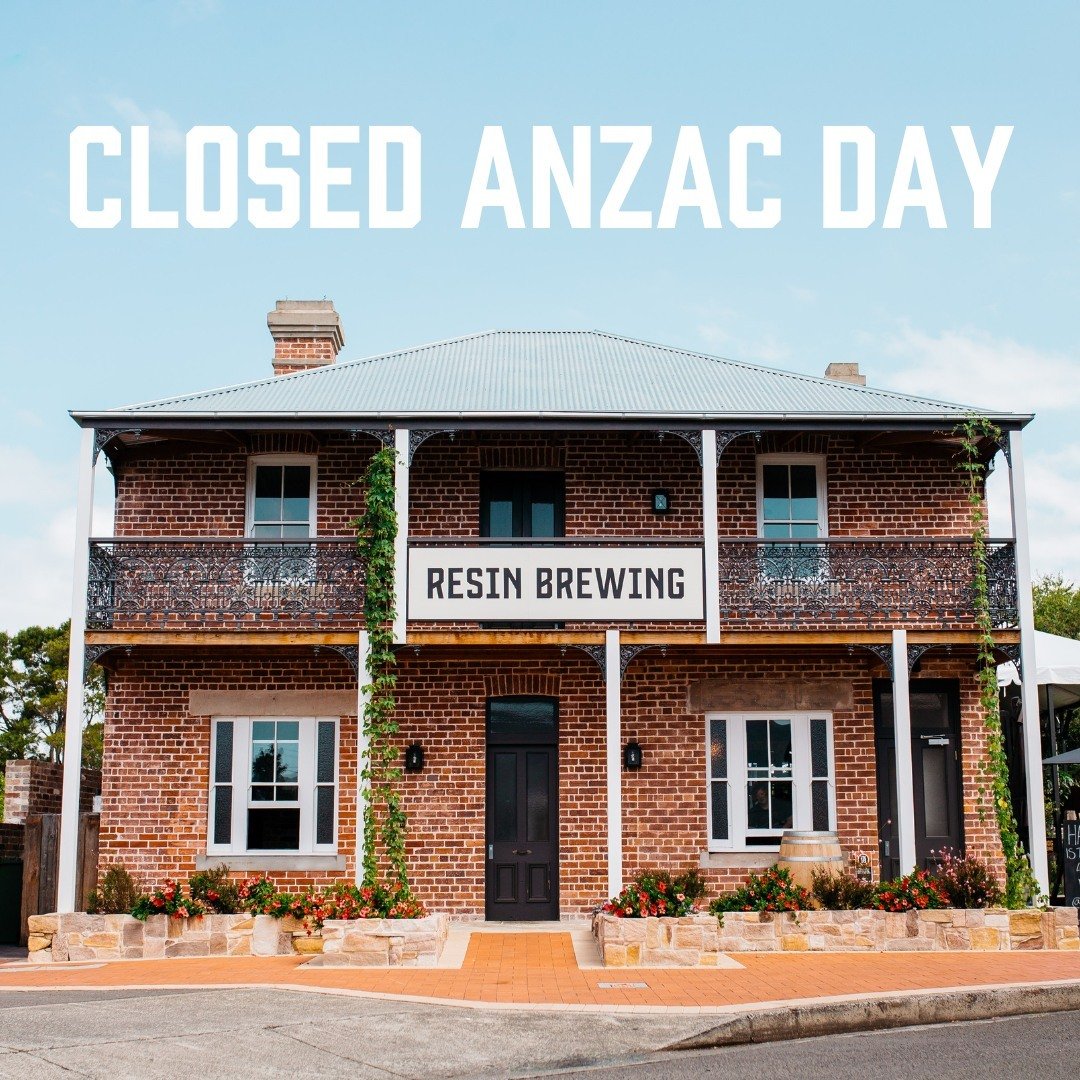 G'day Resinheads! 👋🏼
A heads up that we'll be closed this Anzac Day, Thursday April 25th.
Normal trade will resume the following Friday ✌🏼
.
.
.
#Resin #ResinBrewing #BrewTour #SouthCoastAleTrail #BeerLover #AussieBrews #CraftBeer #CraftBeerNSW #b