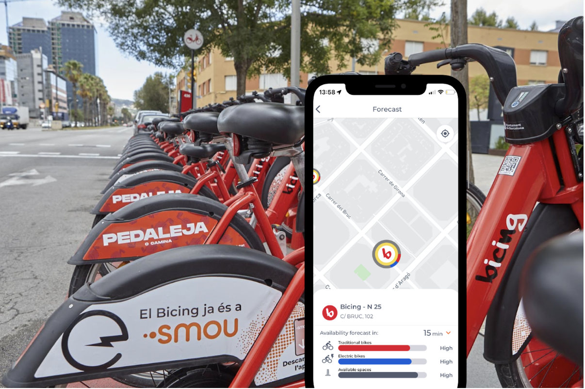 Qucit Bike User integrated into the Smou application in Barcelona! 