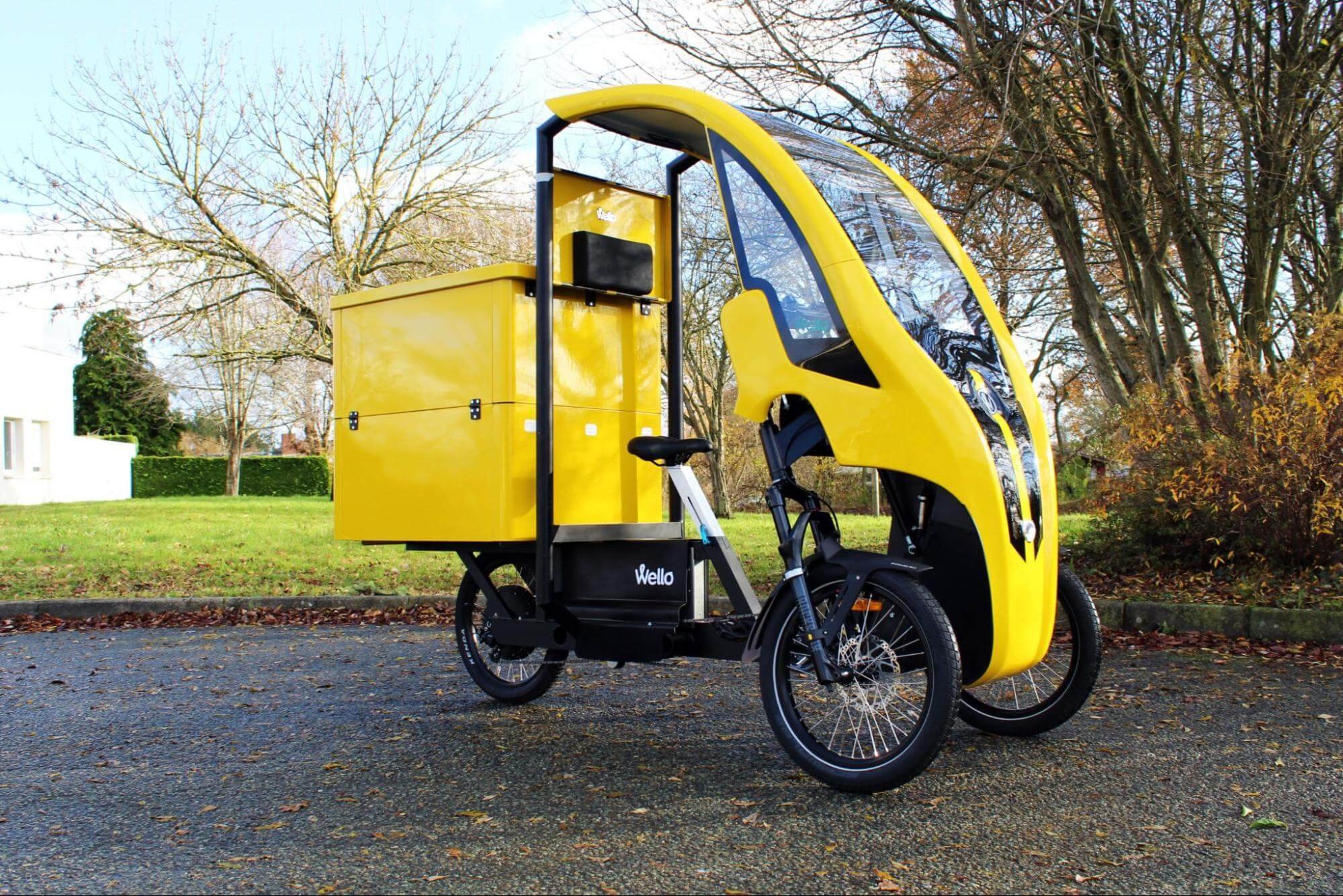 Velomobile Yellow Cab Bike Wello E Trike Sales