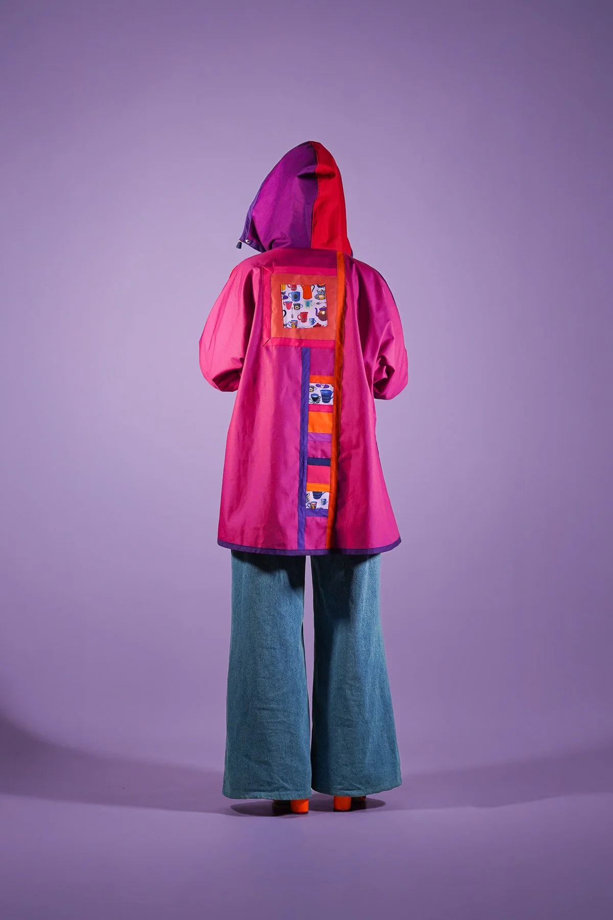 Vêtements Joyeux Modèle Vitamine Manteau multicolore rose violet et rouge mode femme made in france-6.jpg