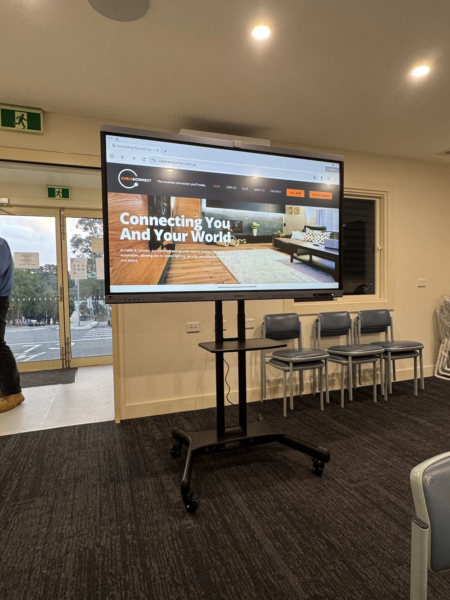 Samsung 65" Interactive Display Installation for Government Facility in Doncaster