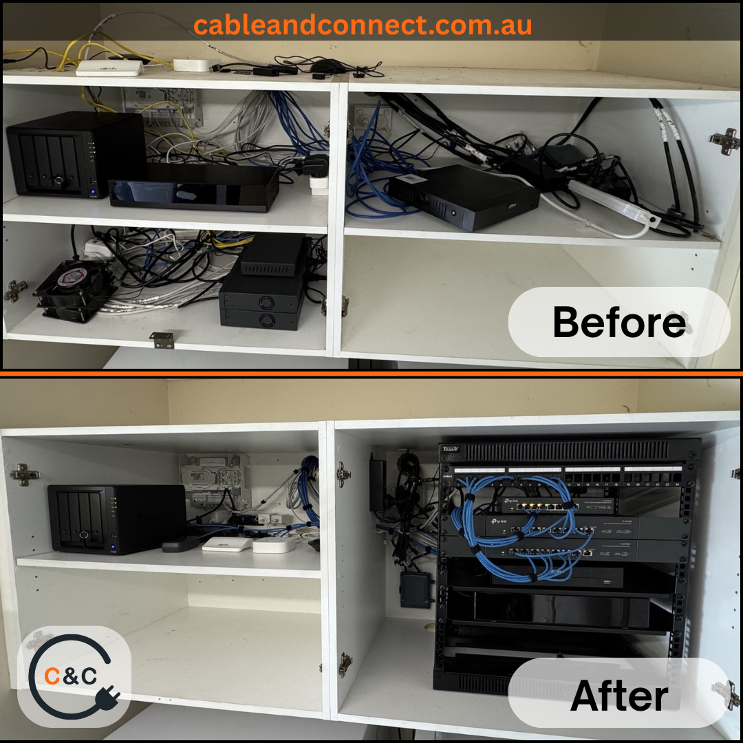 South Morang 10RU Server Rack Installation – Network Upgrade by Cable ...