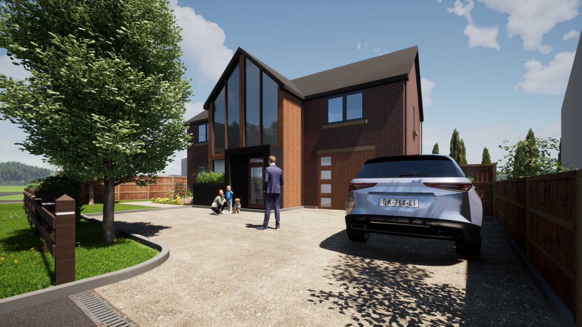 Concept render - new 5 bedroom home, Wilburton, Cambridgeshire.