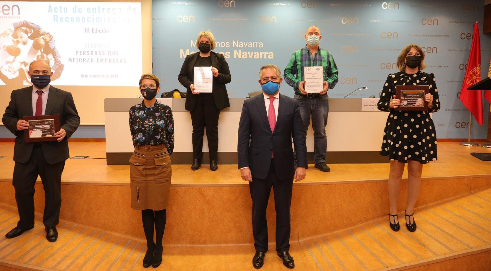 Galardón  “PERSONAS QUE MEJORAN EMPRESAS” organizado por la CEN.
