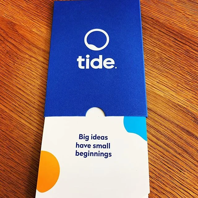 &lsquo;Big Ideas Have Small Beginnings&rsquo; 
A very apt message from @tidebanking - great service from them so far and a great integration with @xero making #startup life a bit easier!!