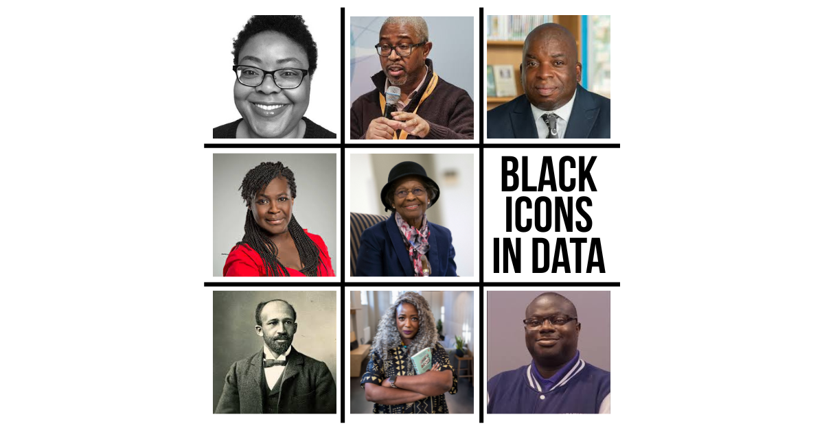 Black icons in data
