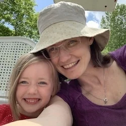 Riding a ferris wheel with my 4-year old