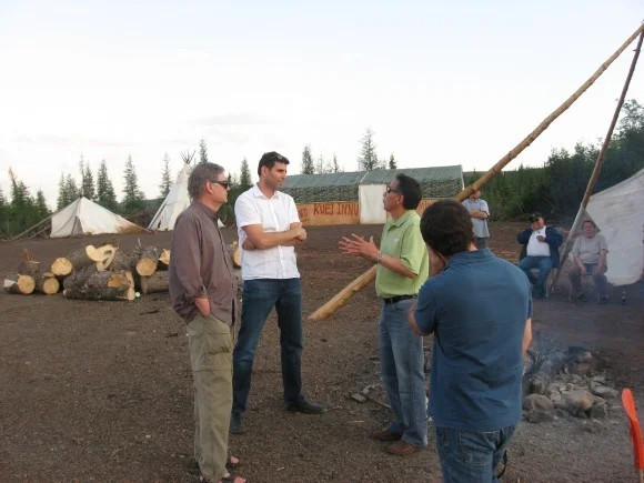 Ben Bradshaw with Chief Real Mackenzie of the Matimekush-Lac-John Quebec Innu, whose nation recently filed a $900-million lawsuit against the Iron Ore Co. of Canada for damage to their traditional territories since the 1950s
