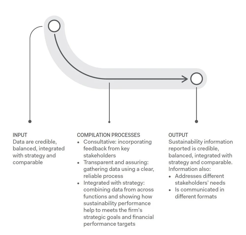 Figure 1. From Input to Output (NBS Sustainability Reporting Playbook )