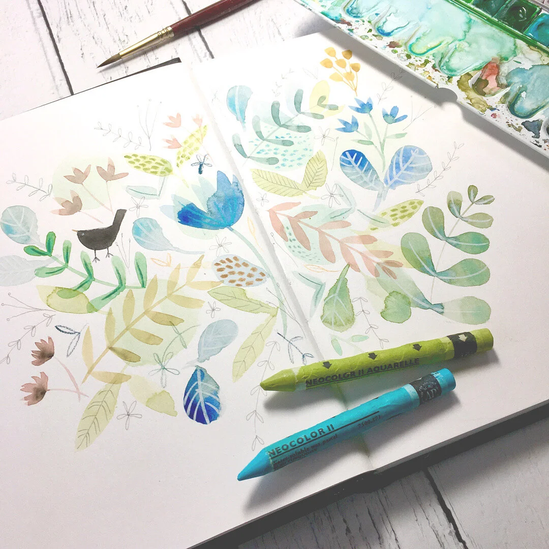 My first online art class is Here!