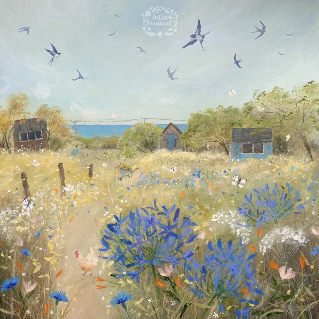 The Cutting Garden Original Acrylic Framed Painting