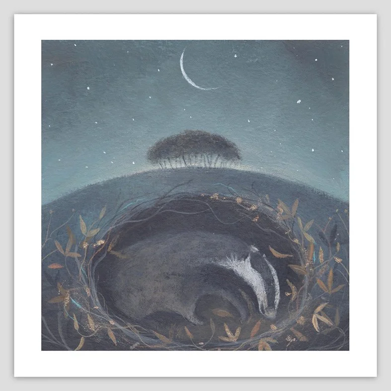 Under the Balsamic Moon 8" x 8" Giclee Print