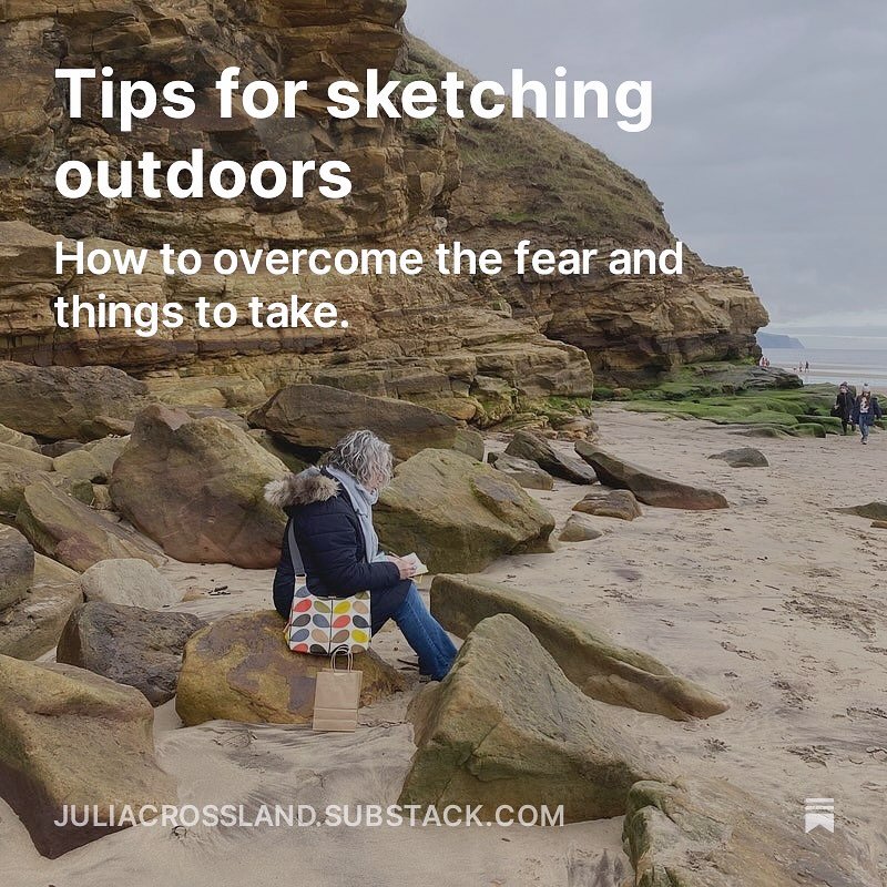The first few times I went out with my sketchbook and materials, I remember feeling really shy and self conscious.  This practice has now become one of my favourite ways to relax and enjoy myself.

I wanted to share some tips with you, things I&rsquo