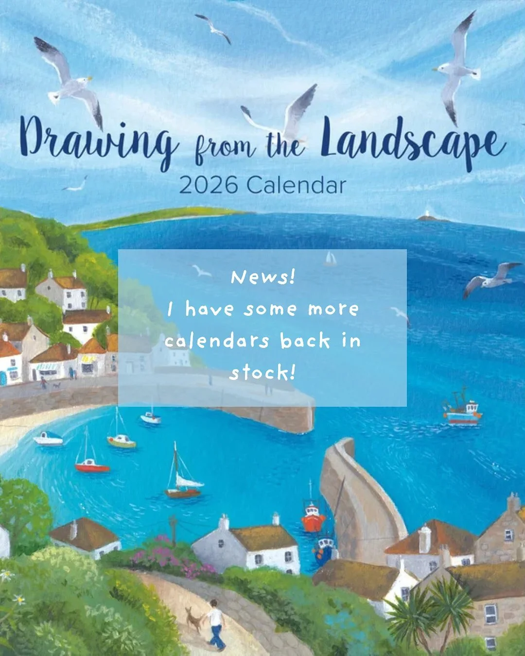 🌟 Just to let you know that these are the very last calendars I&rsquo;ll have available this year.  There are just a few left, and I&rsquo;ve popped them in my little shop. 

With twelve pictures inspired by the British landscape and the seasons, an