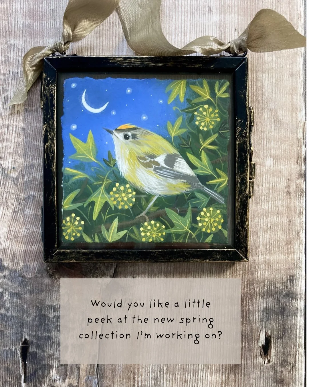 While February seems to get wetter with each day, I am doing my best to ignore the gloom and working on a new collection of original art inspired by the season of Spring (swipe to see how things are coming along). Anyone else ready for some warmer da