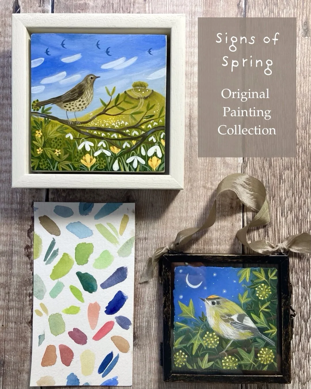 🌸🌿 Signs of Spring, my new original painting collection is here!

Featuring gouache and acrylic paintings inspired by the gentle and welcome shift in the season.  There&rsquo;s something magical about the return of the light and the splash of colou