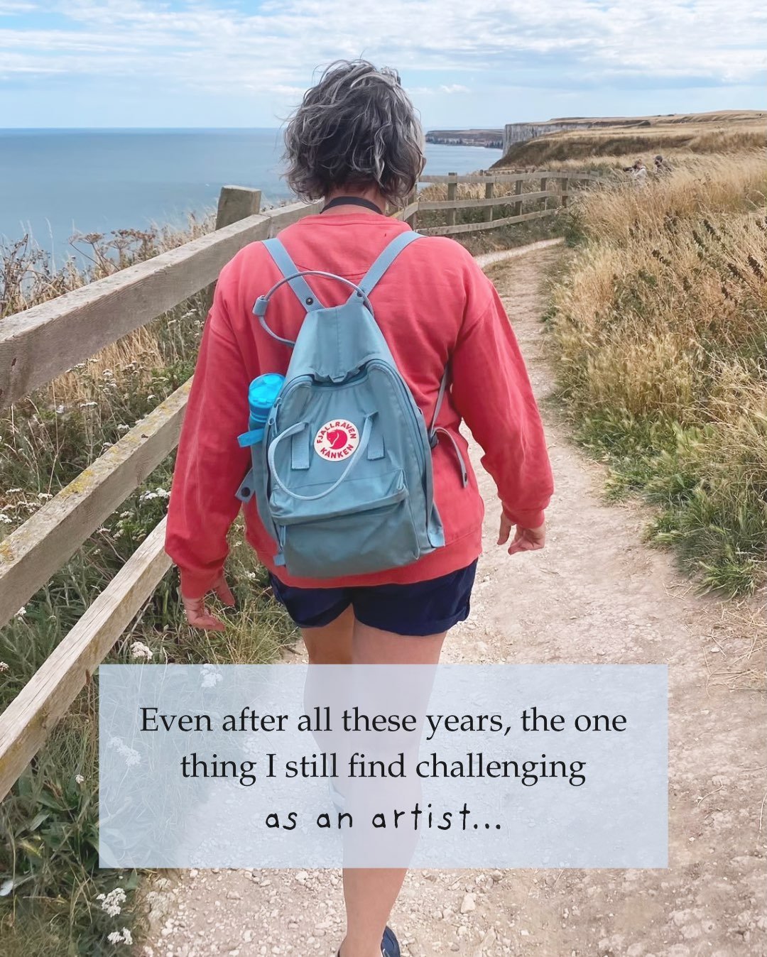 Even after all these years, the one thing I still find challenging as an artist&hellip;

&hellip;is leaning into the fear of starting something new.

Does this resonate with you?

Your heart has probably been nudging you for a long time, you&rsquo;ve