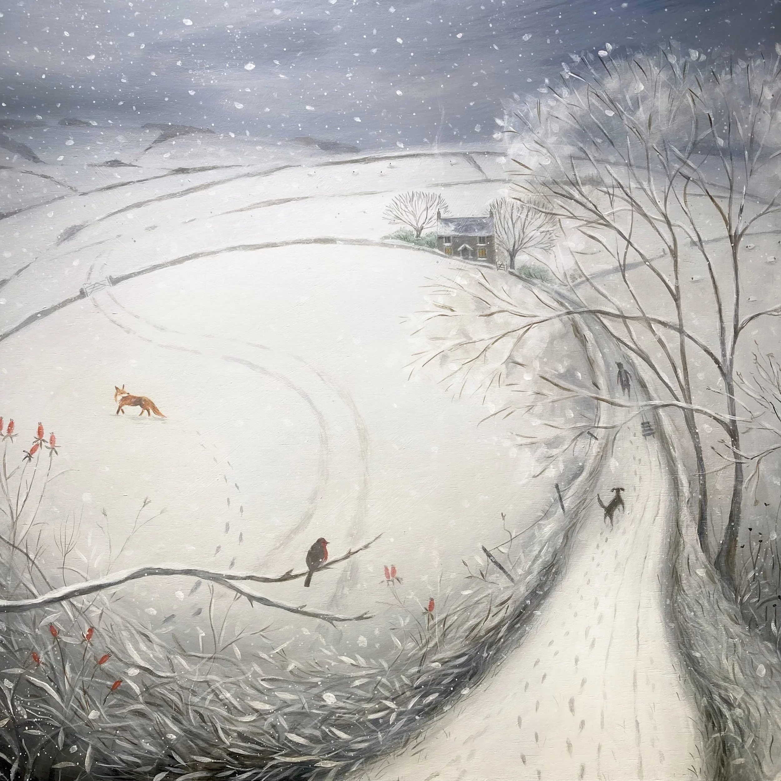 Last Light

Do you remember when you used to go sledging with your friends, back when we were children and we would get deep snow, so deep you could walk to school on a level with the car roofs?  We used to go sledging on the hill by the graveyard, i