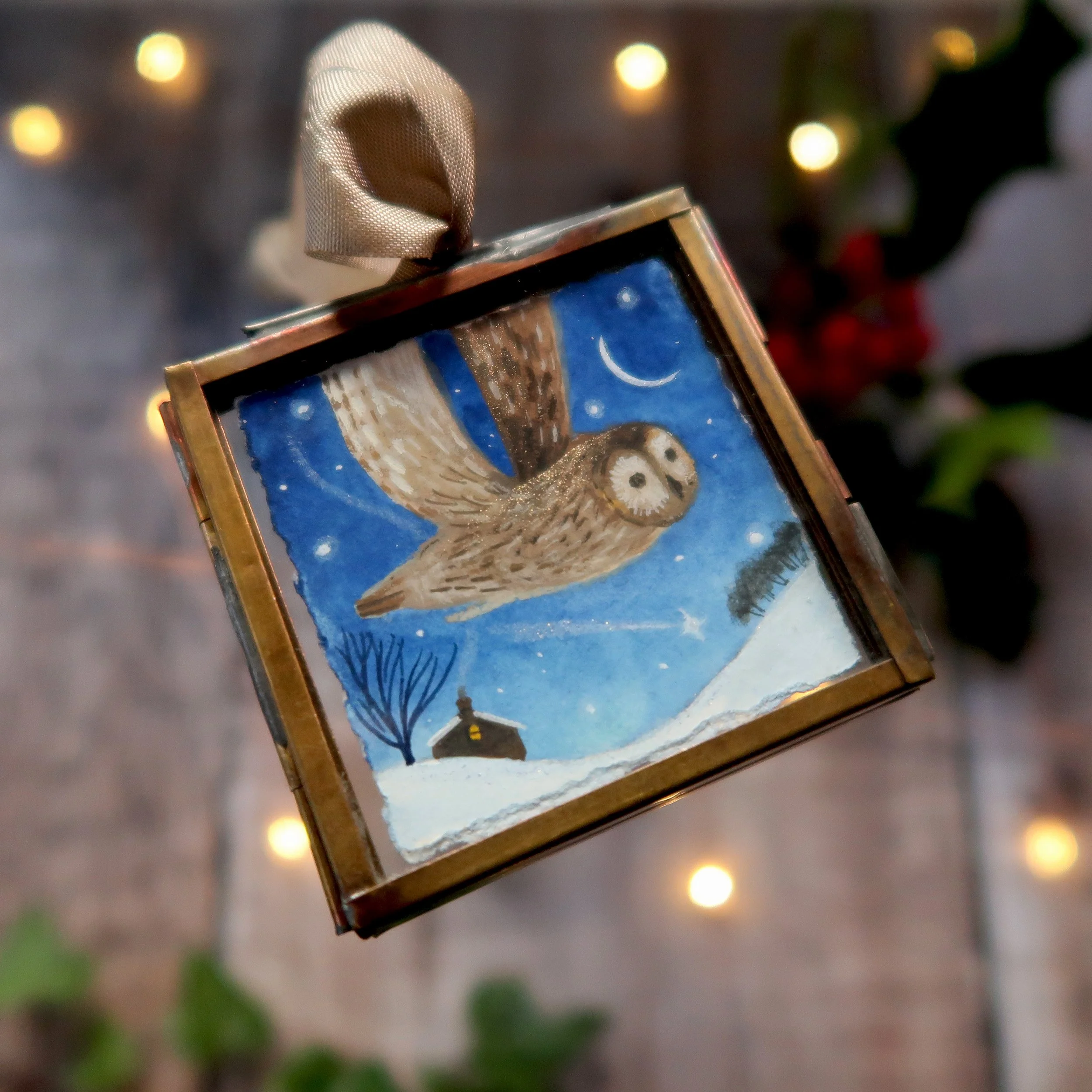 Winter Magic - Framed Gouache Painting