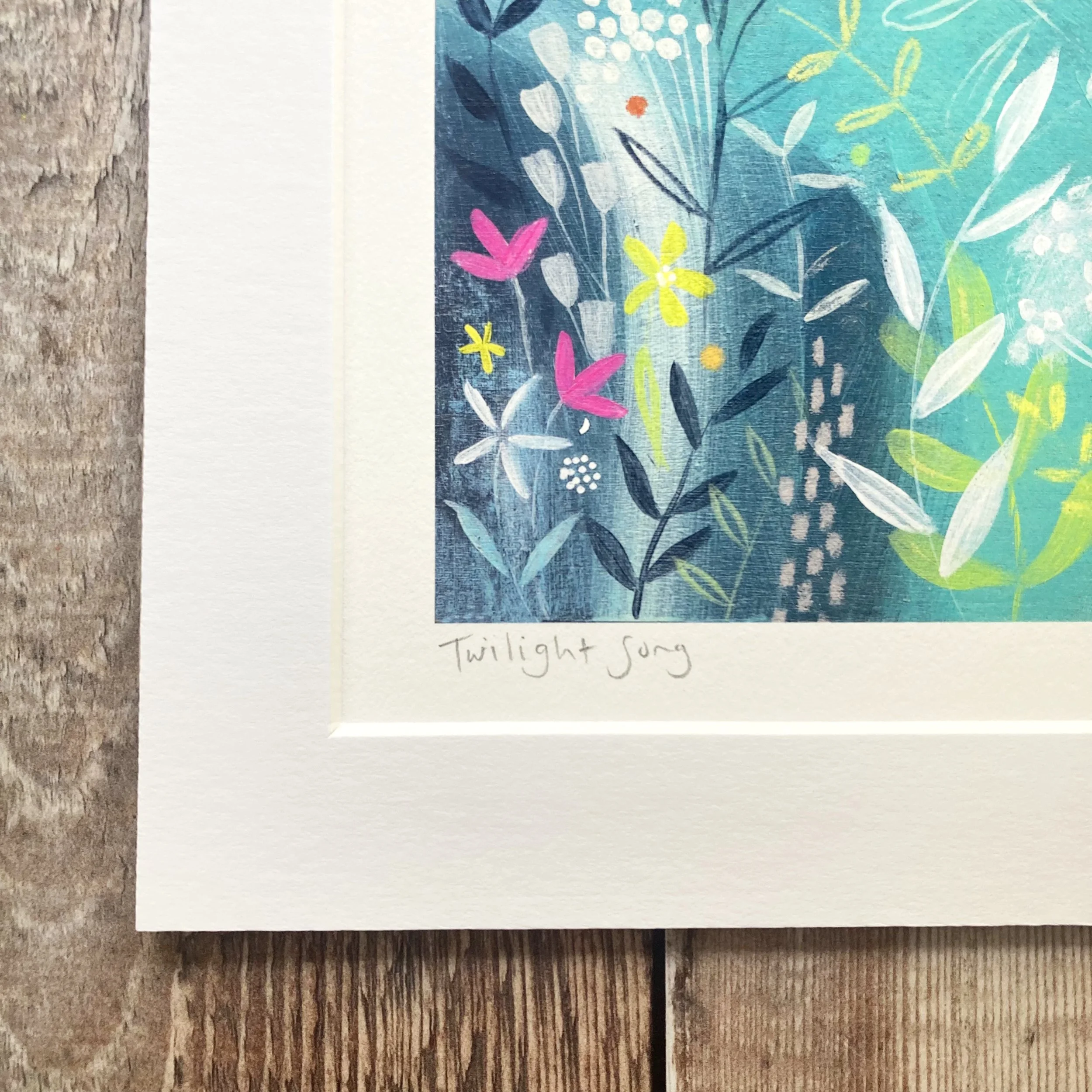 Twilight Song Mounted Print Corner Julia Crossland.jpg