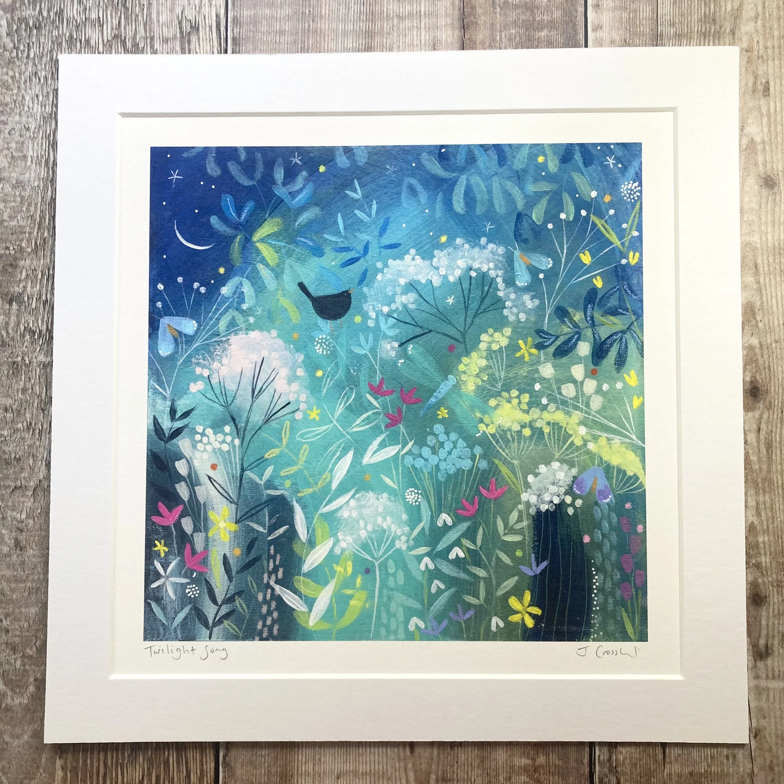 Twilight Song Mounted Print Julia Crossland.jpg