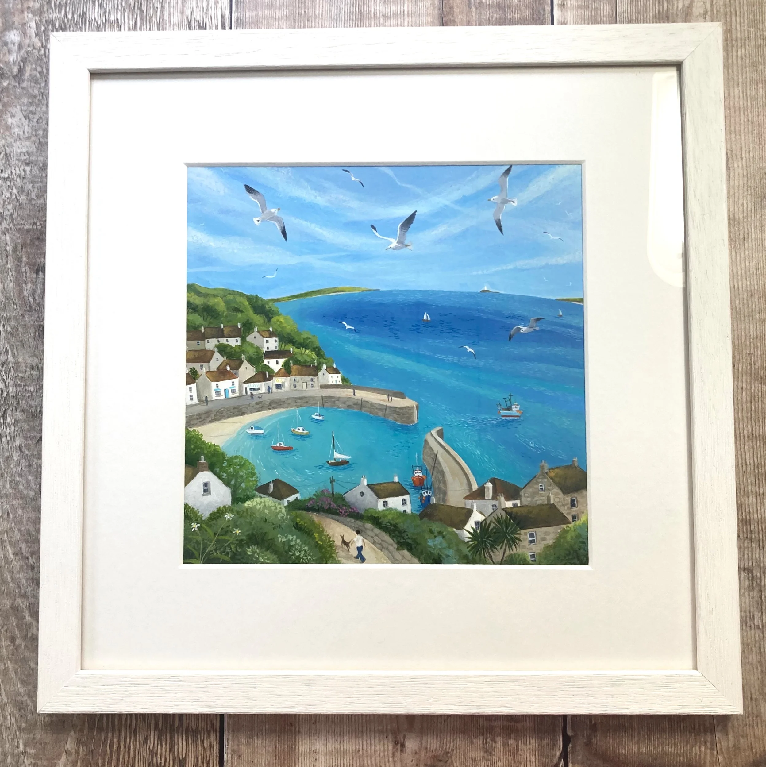 Above the Bay Original Framed Painting