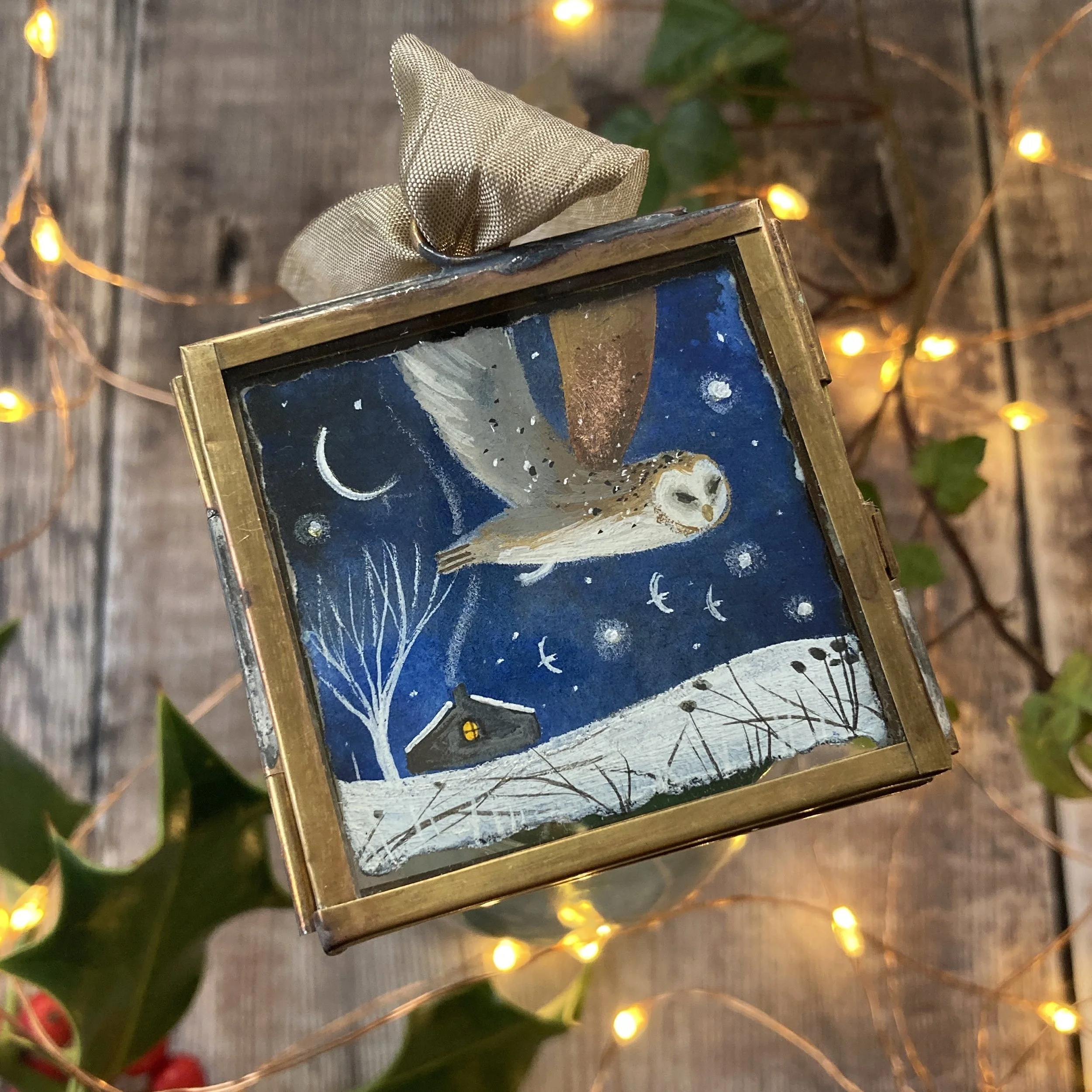 A Midwinter Night - Original gouache painting