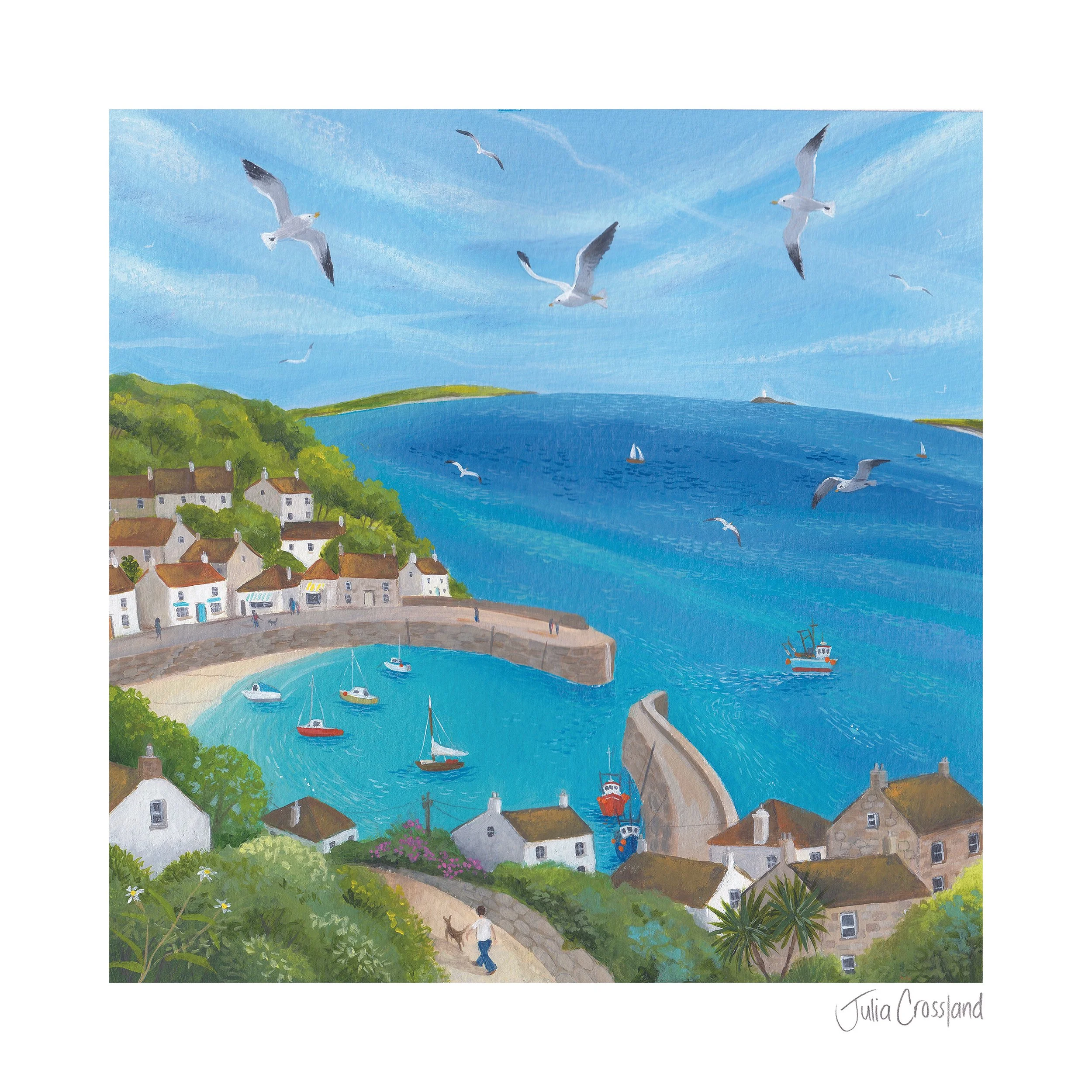 Above the Bay 10" x 10" Art Print