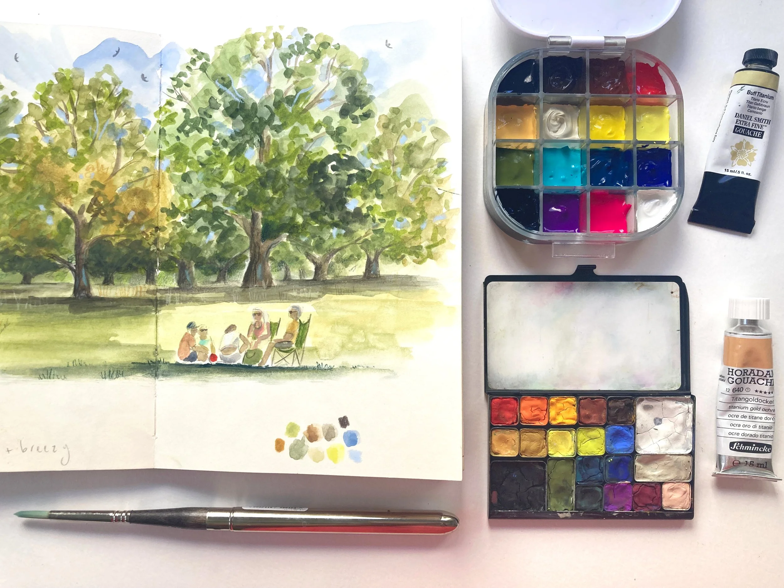 How I Create a Bespoke Gouache Palette
