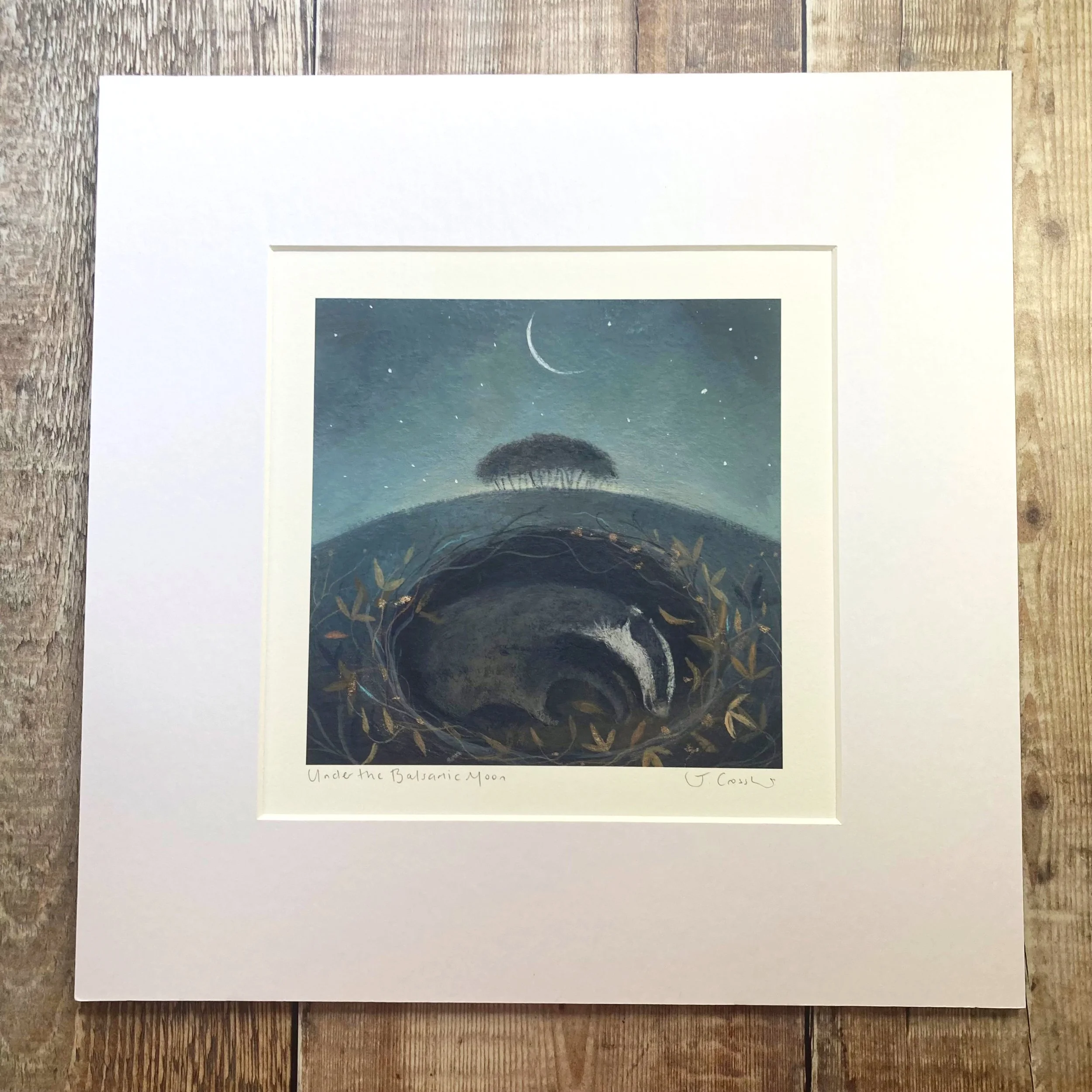 Under the Balsamic Moon Mounted Print Julia Crossland.jpg