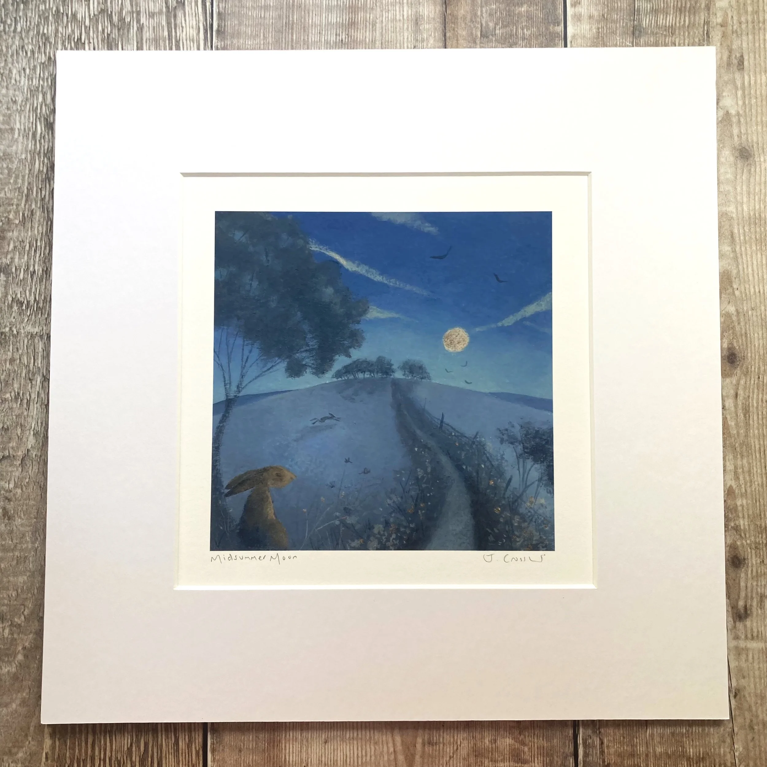 Midsummer Moon Mounted Print Julia Crossland.jpg